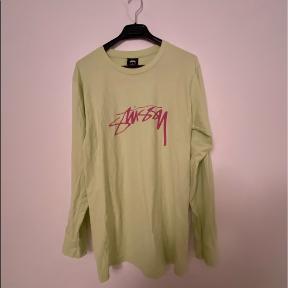 Stussy lime green long sleeve - Picture 1 of 4
